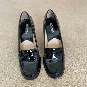 Michael Kors Shiny Black Women's Loafers